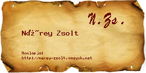 Nérey Zsolt névjegykártya